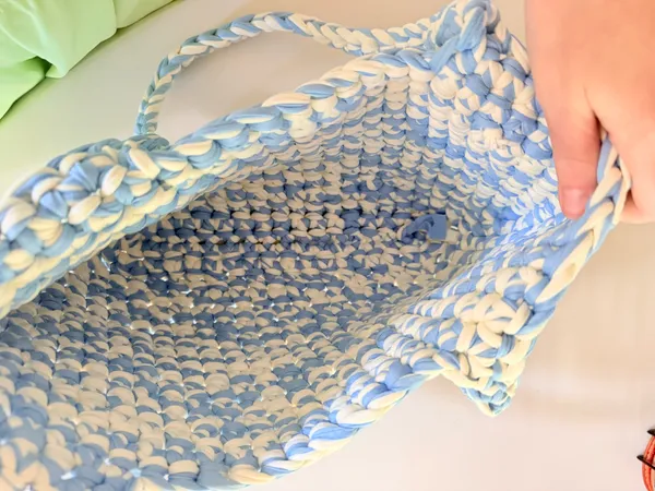 Crochet bag Blue - Image 3