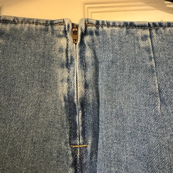 PacSun Light Blue Denim Mini Skirt - Image 4