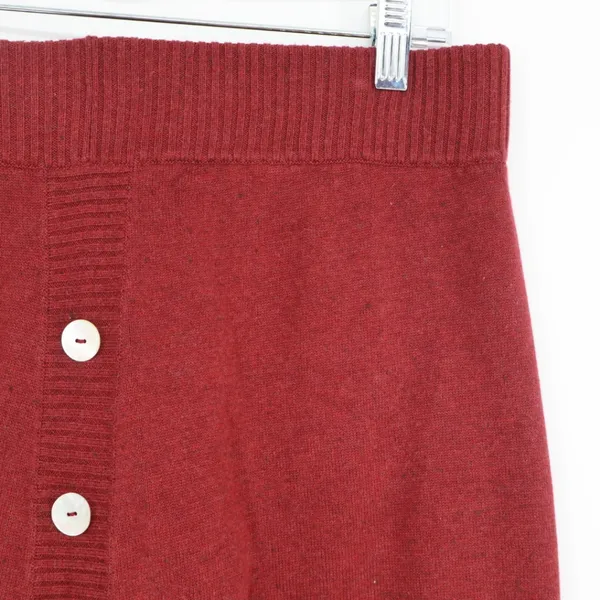 Aventura Women's Valentina Skirt Size Medium‎ Organic Cotton Pomegranate Knit - Image 6