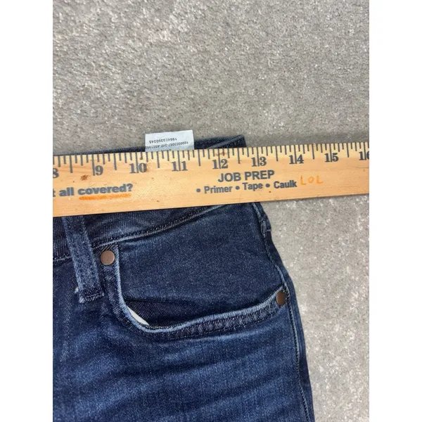 wrangler mid tise trouser raw hem size 24x30‎ dark wash Cut To 30in Inseam - Image 11