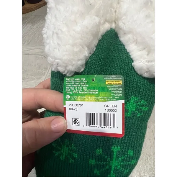 Elf Woman’s Holiday Slipper Socks Size 4-10 NEW Raised By Elves - Image 6