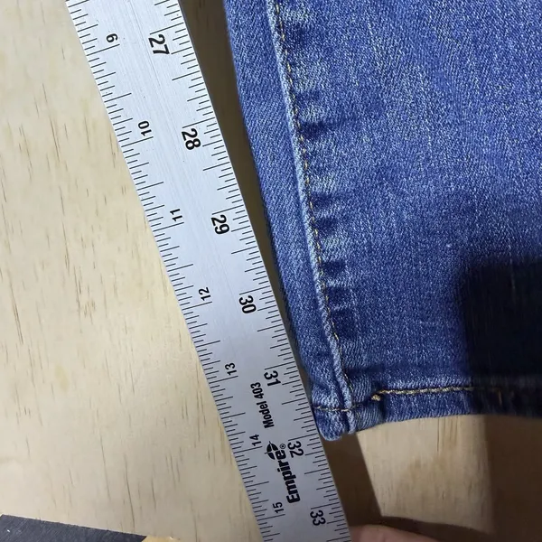 Signature by Levi Strauss Womens 16M 33x32 Mid Rise Bootcut Stretch Blue Jeans - Image 5