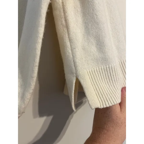 Madewell Wiltshire V-Neck Pullover Sweater in Cream Size Small - Image 6