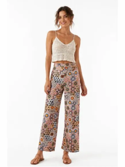 Anthropologie Geometric Straight Wide Leg High Rise Pant Size 2 - Image 4