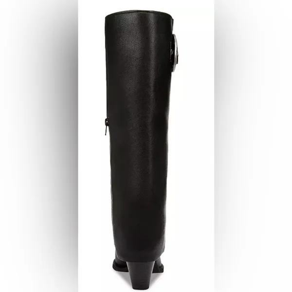 Zodiac Rowena Black Knee High Boots 9M Western Buckle Block Heel NWT - Image 6