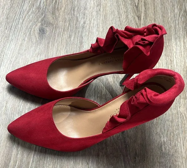 Christian Siriano Red Heels Size 8.5 - Image 5