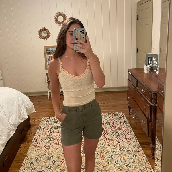 Liz Claiborne camo green shorts - Image 3