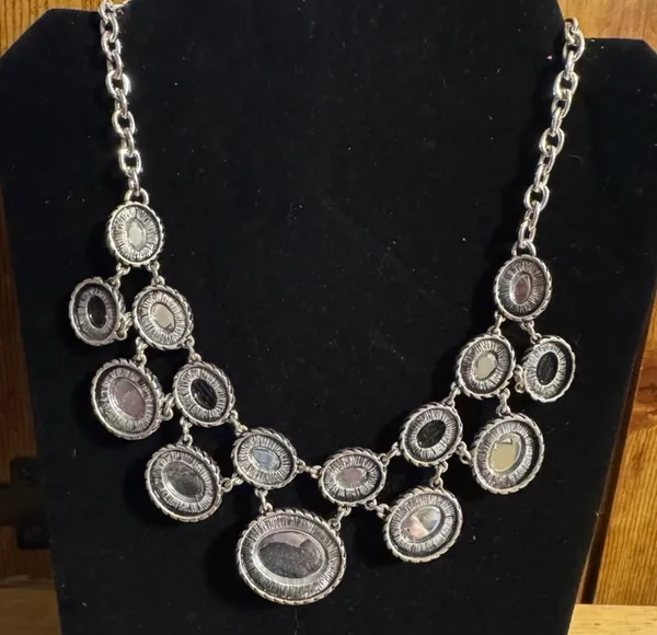 Dana Buchman Statement Silver Tone Accented Necklace - Image 3