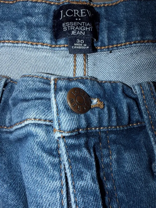 J. Crew Vintage Wash Straight-Leg Jeans in Medium Blue - Image 5