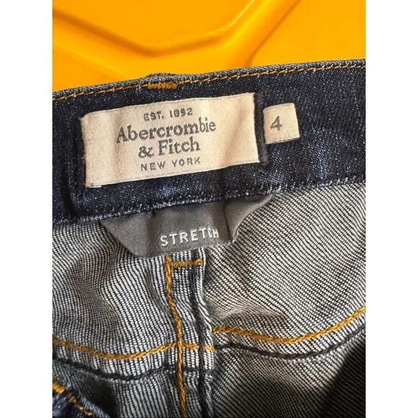 Abercrombie & Fitch Women’s Size 4 Stretch Dark Wash Skinny Jeans Denim - Image 2
