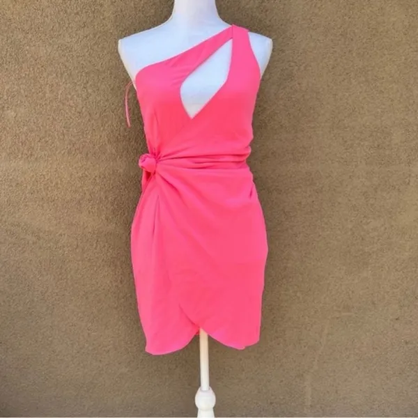 Amanda Uprichard x REVOLVE Conetta Mini Dress in Pink Ribbon Size XS - Image 2