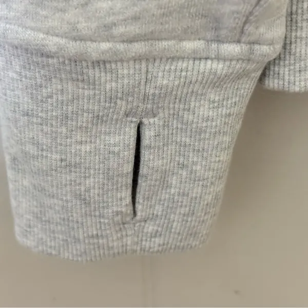 Lululemon Scuba Full Zip Hoodie Gray Size 14 NWT Cotton Athleisure Jacket Logo - Image 3