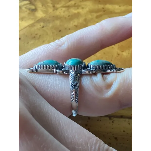Royston Turquoise Sterling Silver Ring Size 6 - Image 2