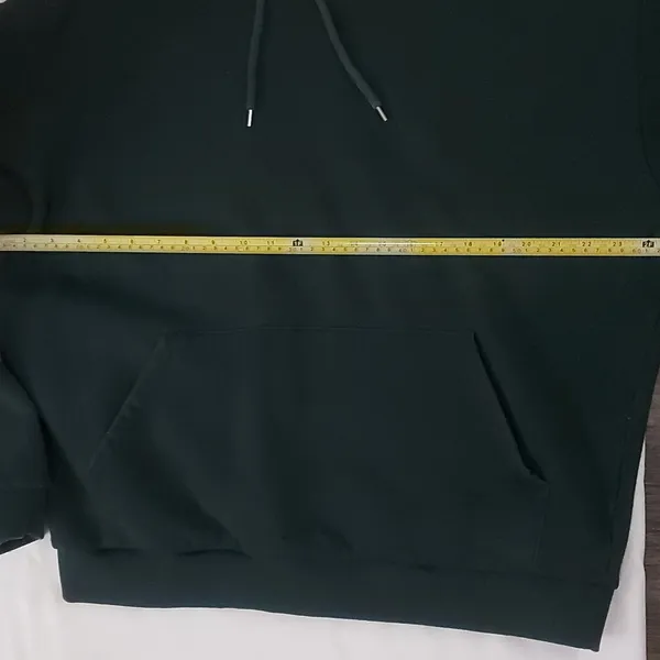 ASOS Dark Green Oversize Hoodie L Academia Classic Cozy Grandmacore Minimalist - Image 3