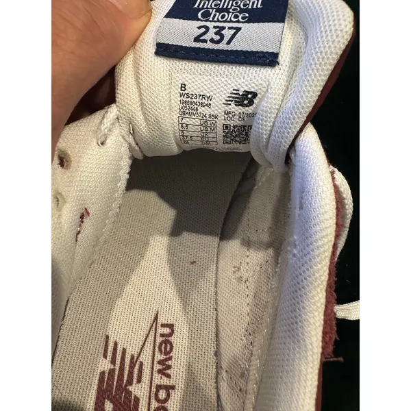 New Balance 237 Sneakers, Rust/Maroon Suede, Women's Size 7 - Image 5