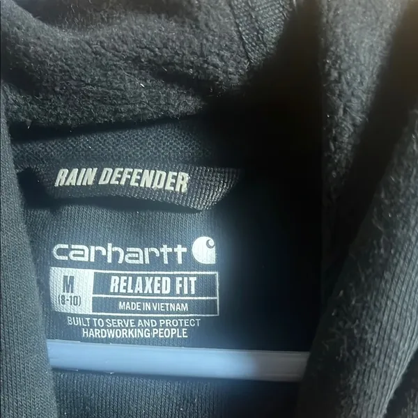 Carhartt Black Hoodie with Logo - Image 3