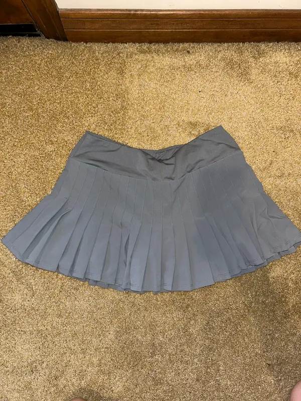 Fila Pleated Active Mini Skirt in Gray - Image 3