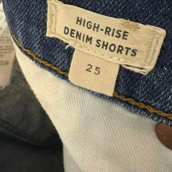 Madewell‎ High Rise Denim Shorts Size 25 - Image 6