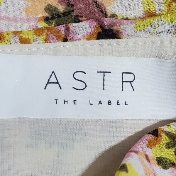 ASTR‎ The Label Dress Floral Ruched Chiffon Mini Cap Sleeve. Size: XL - Image 7