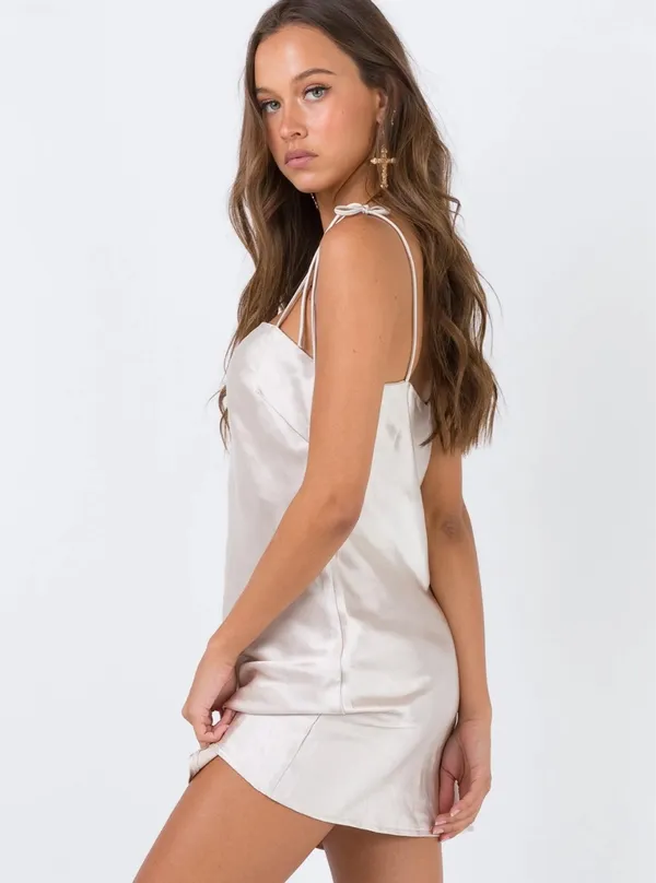 Princess Polly Silky Slip Mini Dress - Image 3
