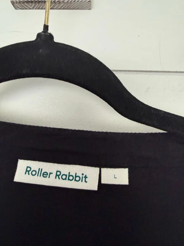 Roller Rabbit Women’s Large Black White Pamela Dress - Image 2
