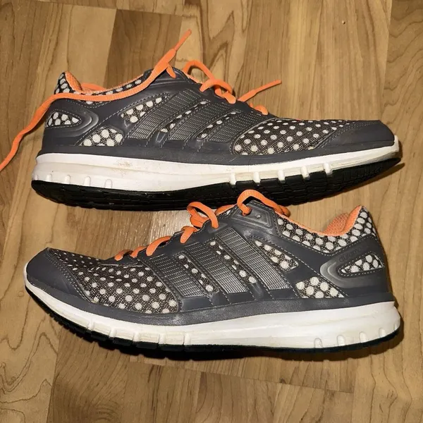 Adidas "Duramo 6" Gray/Orange‎ Running Shoes. Women's 9.5 - Image 2