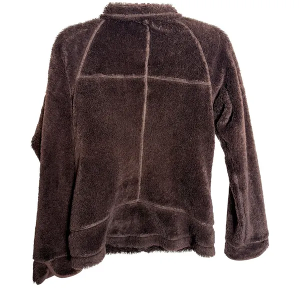 Patagonia Windzone Fleece Brown Reversible Zip Sweater Women's Size Small - Image 5