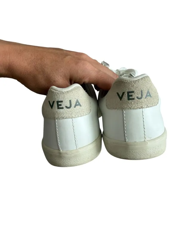 VEJA Women's Esplar White Leather Trainers Sneakers size 8 - Image 2