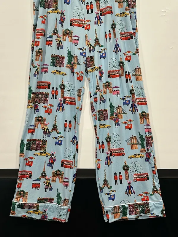 Beauty Sleep Social Eloise Cozy Pajama Set 2pc NEW Holiday Hopping XXL - Image 10