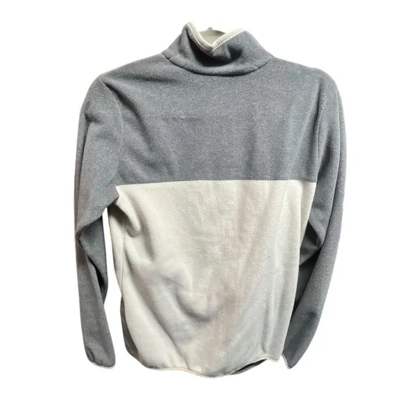 Columbia Women's Gray Fleece Snap Pullover Size S Casual Long Sleeve - Image 4