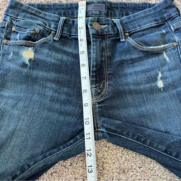 Mother‎ Jeans The Looker Jaded and Torn Distressed Skinny Blue Denim Mid Rise - Image 12