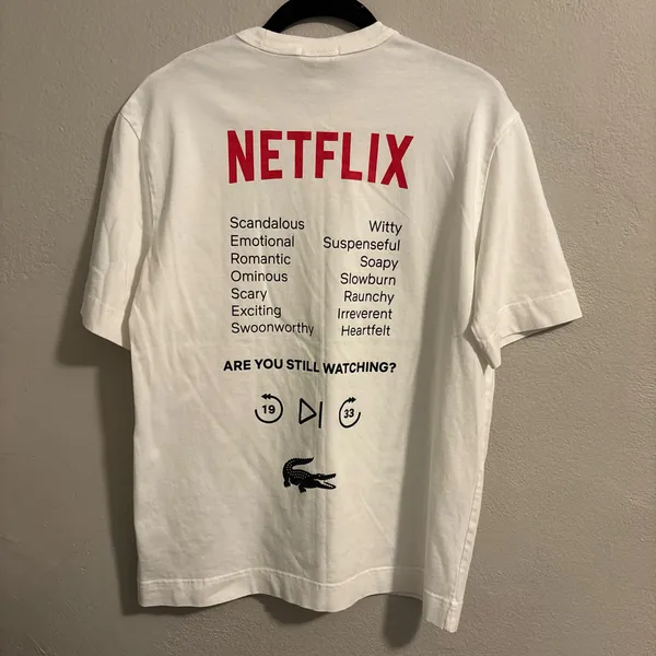 Lacoste Unisex x Netflix Loose Fit T-shirt | Size S - Image 5