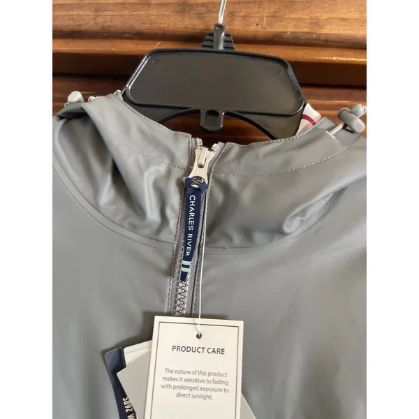 CHARLES RIVER APPAREL AUDI RAINCOAT 1/2 ZIP JACKET MEDIUM - Image 7