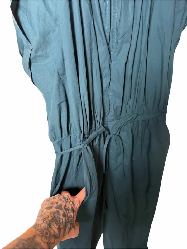 Rachel Comey Valencia Jumpsuit Size Large Teal Green - Image 7