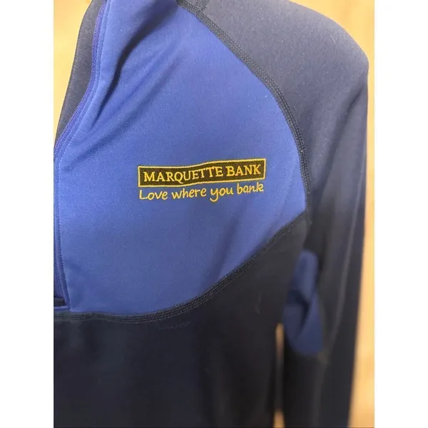 Lands’ End The Outfitters Quarter Zip Pullover | Navy Blue | Size Large - Image 5