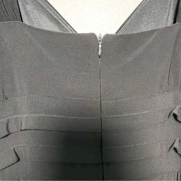 R&M Richards Women Gown 6P Black Rhinestone Ruched Formal Mermaid‎ Maxi Dress - Image 7