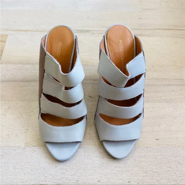 Rebecca Minkoff wedge strappy leather sandal - Image 4