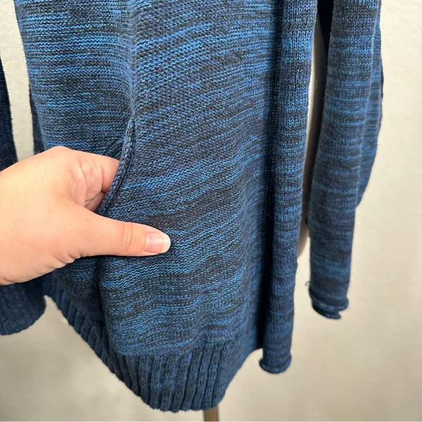 Aritzia Wilfred Flaubert Blue Silk Cashmere Open Cardigan - Image 5