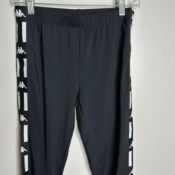 Women's Kappa Size Small High‎ Waisted Black Full Length Leggings - Image 2