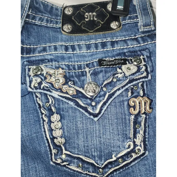 Miss Me Jeans Boyfriend Capri Womens 25 Studed Edgy‎ - Image 7