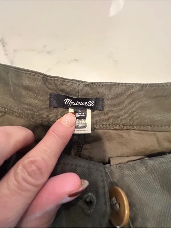 Madewell Barrel Leg Trouser Pant size 0 - Image 6