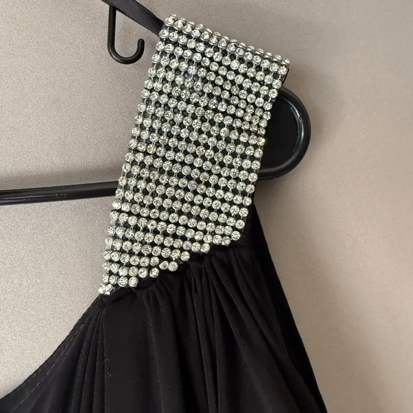 Cache sz 8 Black one shoulder mini Dress‎ - Image 10