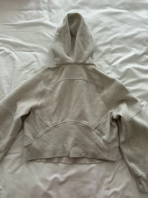 Lululemon Cropped Half Zip Scuba Hoodie Athletic Sweatshirt - Image 2