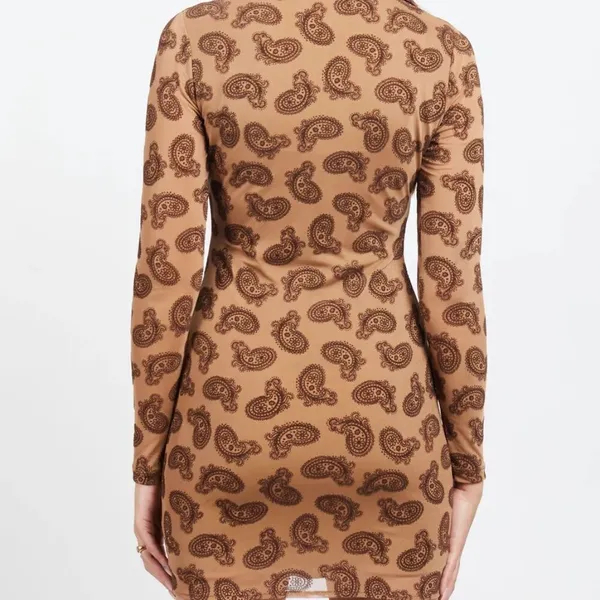 Motel- Avaya Dress Patterned Mini Dress - Image 2