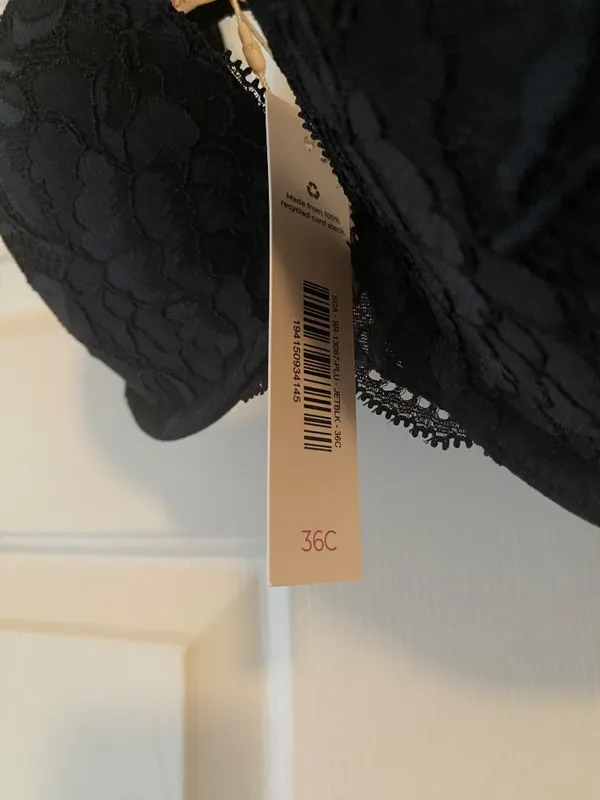 Adore Me Black Push Up Bra 36C - Image 3