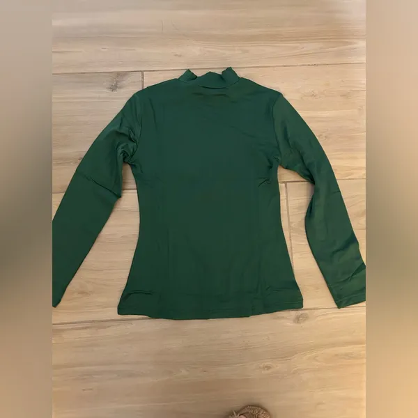 NEW Mock Mockneck Lightweight Base Layer Slim Fit Long Sleeve Shirt Top M - Image 3