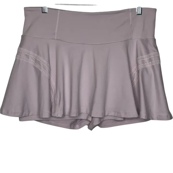 Free People Movement Pleats And Thank You Tennis Skort Sz XL Violet Frost - Image 2