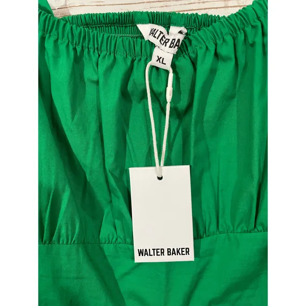 NWT Walter Baker Brynn Tiered Cotton Maxi Dress - Green - XL - Image 6