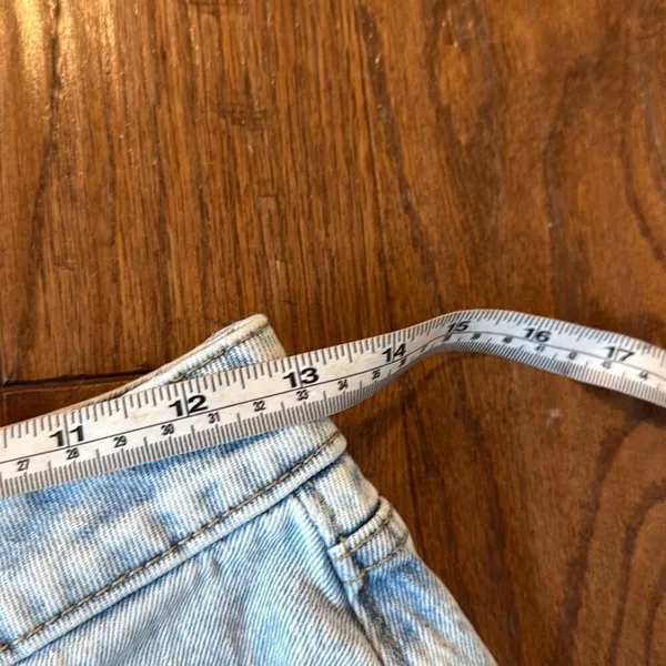 Old Navy high rise curvy og straight button fly distressed shorts 4 - Image 6