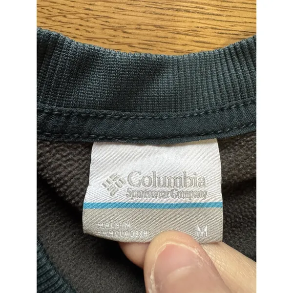 Columbia Sweatshirt Crewneck Women Size Medium Polyester Stretch Logo Athleisure - Image 3